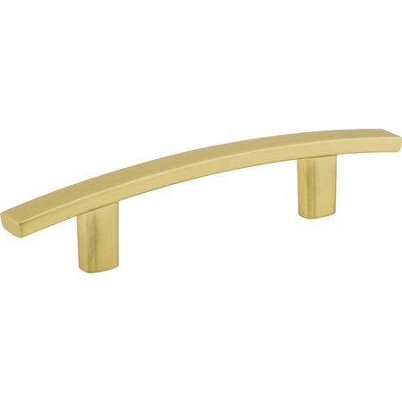 ELEMENTS BY HARDWARE RESOURCES 3" Center-to-Center Brushed Gold Square Thatcher Cabinet Bar Pull 859-3BG